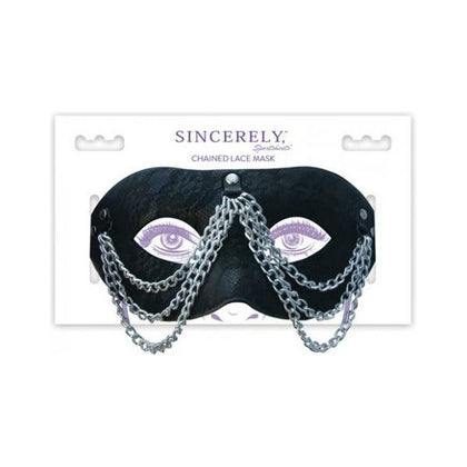 Introducing the Exquisite Sincerely Chained Lace Mask - A Sensual Delight for Alluring Role Play and Fantasy Exploration