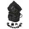 Introducing the Exquisite Lace Fur Lined Handcuffs: A Premium Pleasure Experience for Alluring Bondage Exploration - Adult Naughty Store