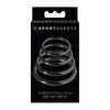 SportSheets Rubber O Ring Set - Model 001: Multi-Size Strap-On Accessory for Enhanced Pleasure - Unisex - Black
