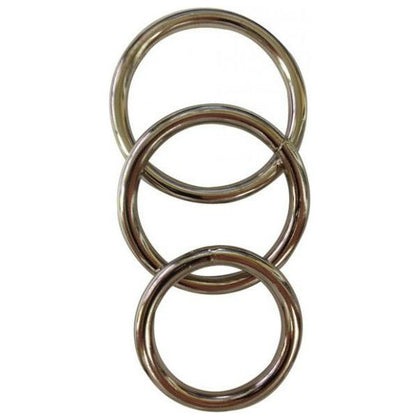 Sportsheets Metal O-Ring 3 Pack Nickel-Free Rings - Enhance Pleasure and Performance for Couples - Adult Naughty Store