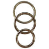 Sportsheets Metal O-Ring 3 Pack Nickel-Free Rings - Enhance Pleasure and Performance for Couples