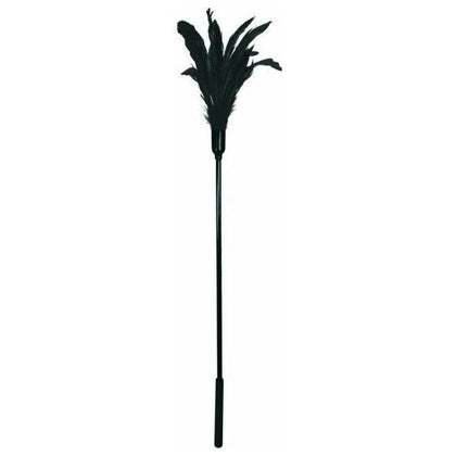 Introducing the SensationSweep Stardust Feather Body Tickler - Black: The Ultimate Pleasure Indulgence for Intimate Moments