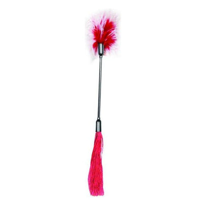 Introducing the Sensual Pleasures Whipper Tickler - Red and White: The Ultimate Combination of Elegance and Seduction