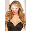 Seven 'til Midnight White Galloon Lace Eye Mask with Satin Ribbon Ties - Model O-S, Unisex, for Enhanced Sensual Delights, One Size - Adult Naughty Store