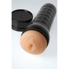 Introducing the Sensual Pleasures Exquisite Pleasure Masturbator - Model X2.0 - For Men - Lifelike Realistic Texture - Deep Pleasure - Sultry Black - Adult Naughty Store