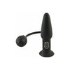 Introducing the SensaPleasure Inflatable Vibrating Butt Plug - Model SVBP-001: Unleash Ultimate Pleasure in Black! - Adult Naughty Store