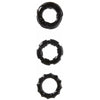 Malesation Stretchy Cock Rings 3 Pack - Versatile Pleasure Enhancers for Men - Model X3-001 - Intensify Your Experience - Black - Adult Naughty Store