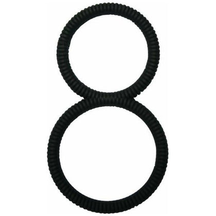 Malesation 8 Ring Black - Premium Silicone Cock Ring for Enhanced Pleasure and Stamina