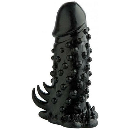 Malesation Nubby Penis Sleeve Black - Ergonomic Stimulation Enhancer for Men - Model NS-500 - Intensify Pleasure and Performance - Adult Naughty Store