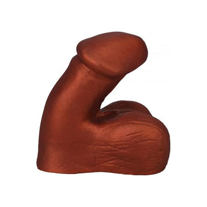 Tantus On The Go Packer - Copper: Hyper-Realistic Ultra Premium Silicone Soft Pack for Casual Bulge - Model TG-CP001 - Unisex - Realistic Shaft and Testicles - Velvety Smooth Texture - Copper