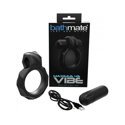 Bathmate Maximus Vibe 45 Cock Ring - Black
Introducing the Bathmate Maximus Vibe 45mm Cock Ring - Black: The Ultimate Pleasure Enhancer for Him and Her