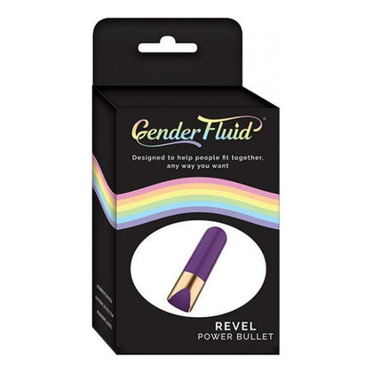 Revel Power Bullet - Purple: Gender Fluid, 10 Vibration Modes, USB Rechargeable - Adult Naughty Store