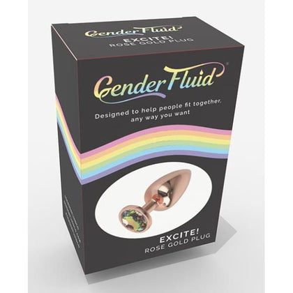 Gender Fluid Excite! Plug - Model GFEP-001 - Rose Gold