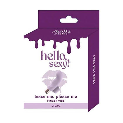 Introducing the Sensual Pleasures Lilac Tease Me, Please Me Finger Vibe - Model SP-001 - For All Genders - Exquisite Stimulation for Intimate Delights