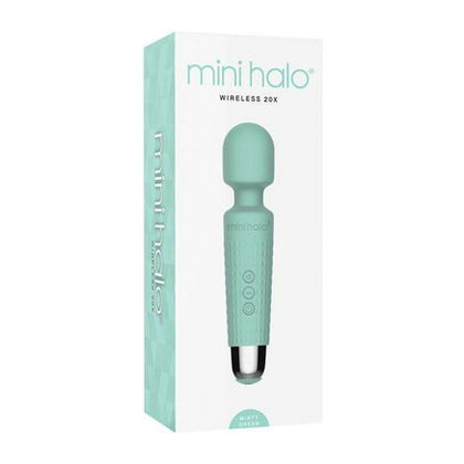 Voodoo Toys Mini Halo Wireless 20x Wand - Minty Green: Powerful Bendable Neck Massager for Intense Pleasure