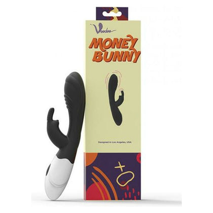 Voodoo Money Bunny 10x Wireless - Solid Black: Powerful Dual Stimulation Clitoral and G-Spot Vibrator for Women - Adult Naughty Store