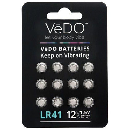 Vedo LR41 Batteries 1.5 Volt 12 Pack

Introducing the Vedo LR41 1.5 Volt Batteries - Essential Power for Pleasure