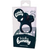 Introducing the Frisky Bunny Vibrating Ring Black Pearl - The Ultimate Pleasure Enhancer for Couples