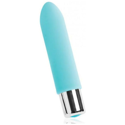 Bam Mini Rechargeable Bullet Vibrator - Powerful 10 Mode Pleasure Toy for Women - Turquoise Blue