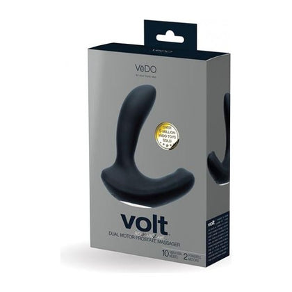 Vedo Volt Black Rechargeable Prostate Vibe - Model VPRV001 - Men's Prostate Massager with Perineum Stimulation