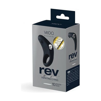 Vedo Rev Rechargeable C-Ring Vibrating Black - The Ultimate Pleasure Enhancer for Him and Her