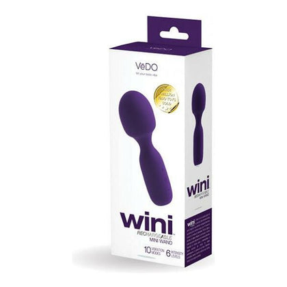 Vedo Wini Rechargeable Mini Wand - Deep Purple: The Ultimate Pleasure Companion