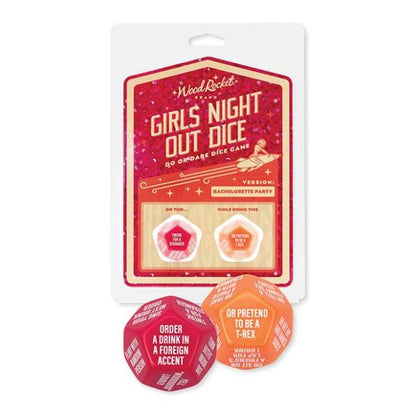 Woody Rocket Red Girls Night Out Do or Dare Dice - Bachelorette Party Game (Model: GX-12, Red)