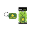 Wood Rocket John Dope Weed Keychain - Parody of John Deere Farming Brand - Green/Yellow - Adult Naughty Store