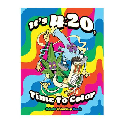 Wood Rocket 4:20 Time To Color - Adult Coloring Book for Smokers - High AF Series - 24 Fun Blazed Illustrations