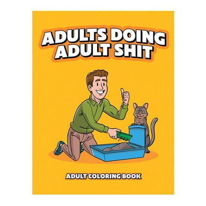 Introducing the Wood Rocket Adults Doing Adult Shit Coloring Book - A Hilarious Journey into Grown-Up Life