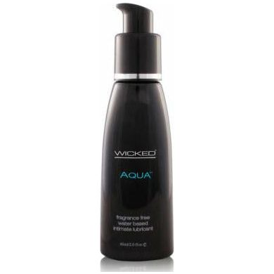 Wicked Sensual Care Collection Fragrance Free Aqua Water Based Lubricant - Intensify Pleasure with Luxurious Sensation and Long-Lasting Hydration - Adult Naughty Store