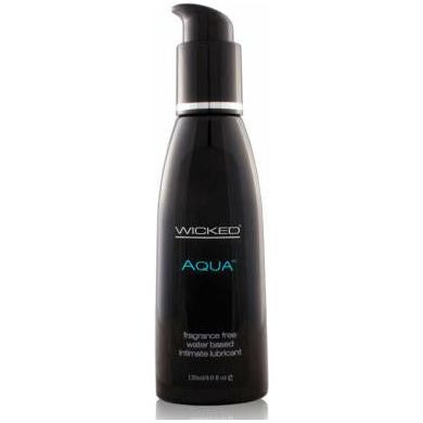 Wicked sensual care collection fragrance free 4 oz lubricant - aqua - waterbased - Adult Naughty Store