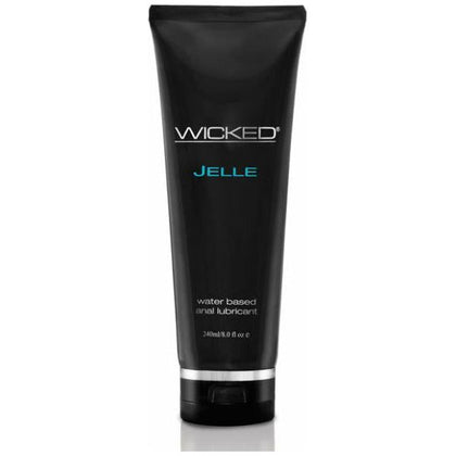 Wicked Jelle Water Based Anal Lubricant 8oz - The Ultimate Pleasure Enhancer for Intense Anal Play
