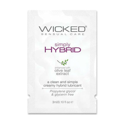 Wicked Sensual Care Simply Hybrid Lubricant - .1 Oz.