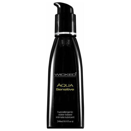 Wicked Aqua Sensitive Lubricant 8 fl. oz. - Hypoallergenic, Skin-Nurturing Formula for Enhanced Pleasure