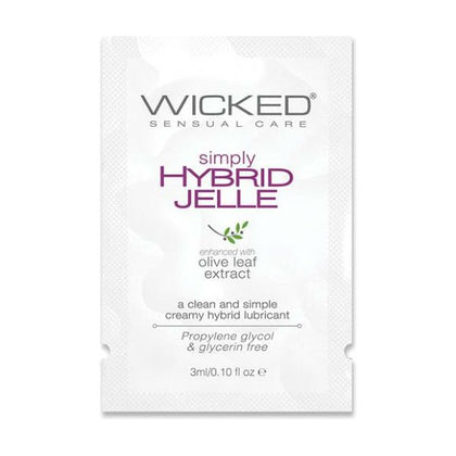 Wicked Sensual Care Simply Hybrid Jelle Lubricant - .1 Oz