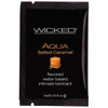 Wicked Sensual Care Collection Aqua Salted Caramel Water-Based Lubricant - Model 3 ml Packet - For All Genders - Enhances Oral Pleasures - Delicious Flavor - Long Lasting - Latex Friendly - P - Adult Naughty Store