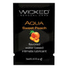 Wicked Aqua Flavored Lubricant Sweet Peach .10oz - Adult Naughty Store