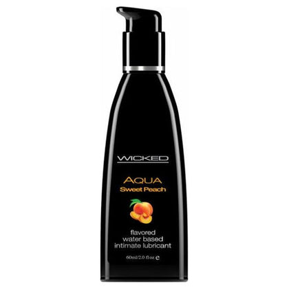 Wicked Aqua Sweet Peach Flavored Lubricant 2oz - Adult Naughty Store