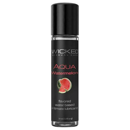 Wicked Aqua Watermelon Flavored Water Based Lubricant - Kissable, Lickable, and Delicious - 1oz Bottle - Adult Naughty Store