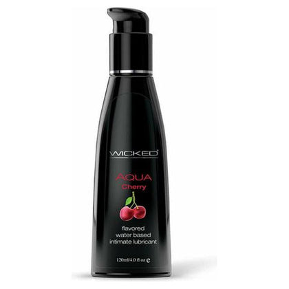 Wicked Aqua Water Based Lubricant Cherry 4oz:
Deliciously Tempting Wicked Aqua Cherry Water Based Lubricant - Model: 4oz, Enhances Oral Pleasures, Satisfies Sweet Tooth, Non-Sticky, No Aftert - Adult Naughty Store