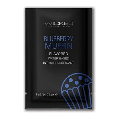 Wicked Sensual Care Water Based Lubricant - .1 Oz Blueberry Muffin

Introducing the Wicked Sensual Care Blueberry Muffin Water Based Lubricant - The Perfect Pleasure Companion for Sensual Del - Adult Naughty Store