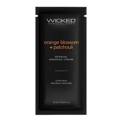 Wicked Sensual Care Orange Blossom & Patchouli Massage Cream - .34 Oz - Adult Naughty Store