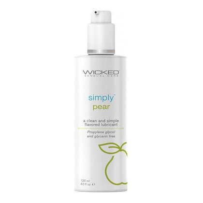 Wicked Sensual Care Simply Water Based Lubricant - 4 Oz Pear

Introducing the Wicked Sensual Care Simply Pear Flavored Water Based Lubricant - Your Sensual Delight for Playtime Pleasure - Adult Naughty Store