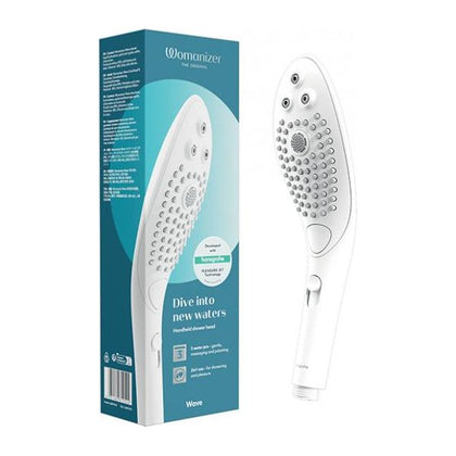 Womanizer Wave Shower Head - White: The Ultimate Water Massage Clitoral Stimulator for Women