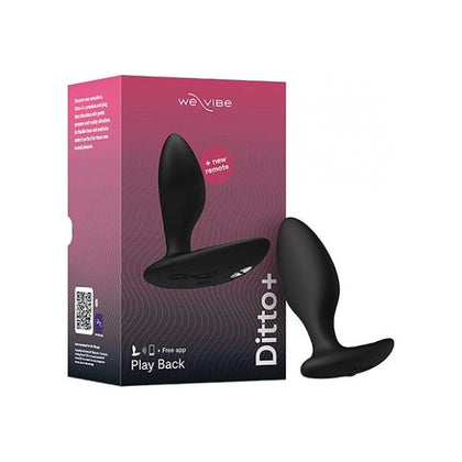 Introducing the We-Vibe Ditto+ DTP-001 Anal Plug - All-Gender Satin Black Pleasure Masterpiece