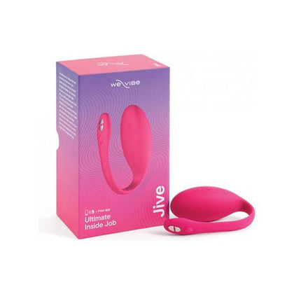 We-Vibe Jive X1 App-Controlled Silicone Vibrating Egg - Women's G-Spot and Clitoral Stimulation - Electric Pink