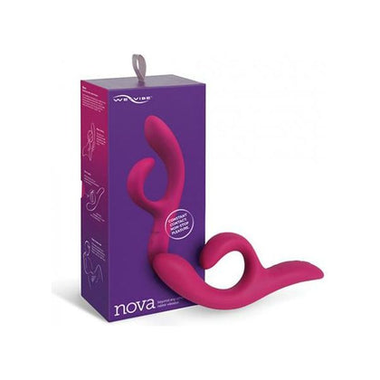 We-Vibe Nova 2 Flexible Rabbit Vibrator - Model NWV2-FUS - Dual Stimulation for Women - Clitoral and G-Spot Pleasure - Fuchsia - Adult Naughty Store