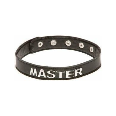 Allure Lingerie X-Play Talk Dirty to Me Collar - Master: Adjustable Bondage Collar for Enhanced Pleasure - Black