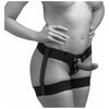 Strap U Bardot Elastic Strap On Harness Thigh Cuffs - Versatile Comfort and Sensuality for Intimate Pleasure (Model STH-2001) - Unisex Strap-On Harness with Thigh Cuffs - Black